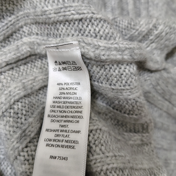 Tahari Light Gray Ribbed Maxi Dress - Picture 9 of 10